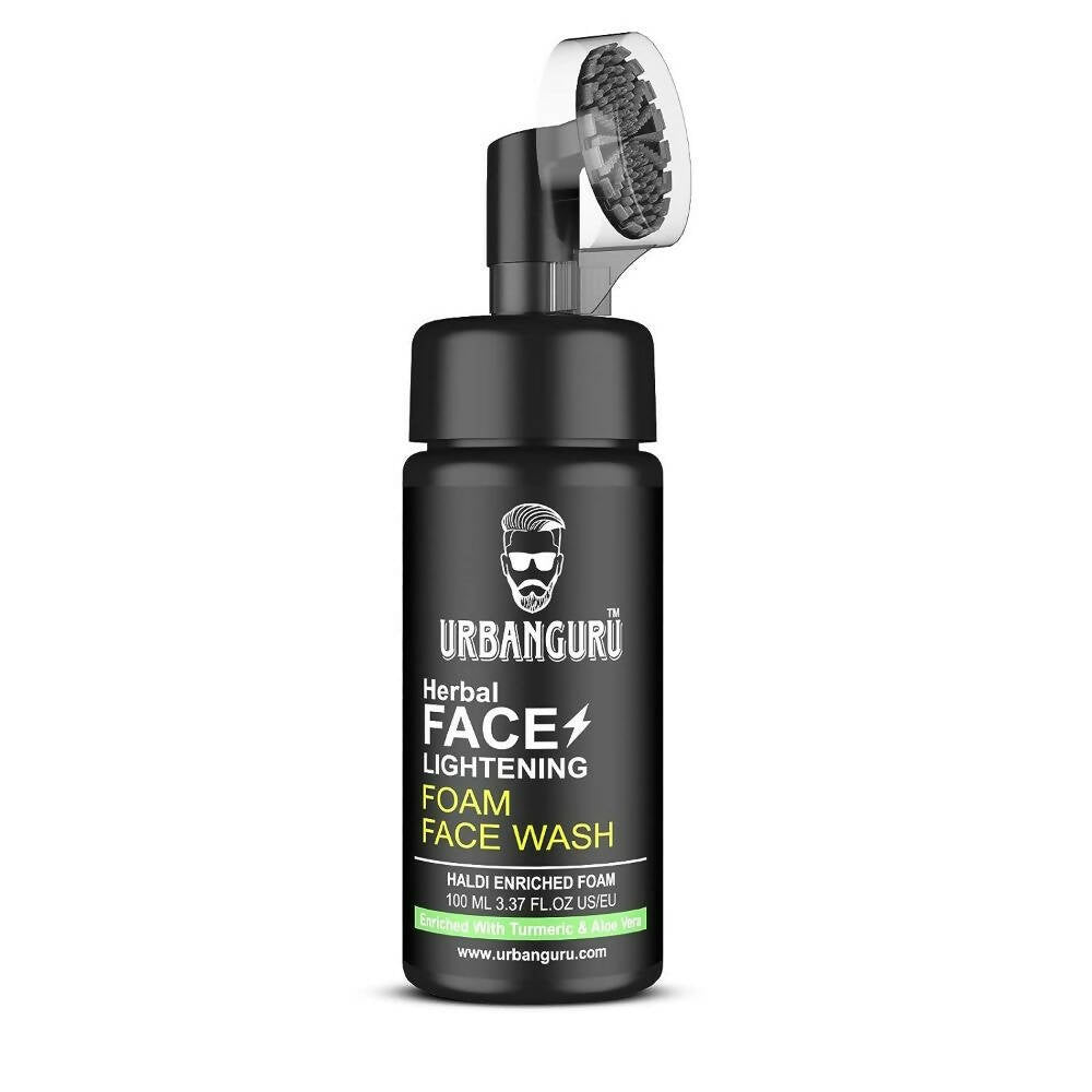 Urbanguru Men's Face Lightening Haldi Foam Face Wash | Grocsy