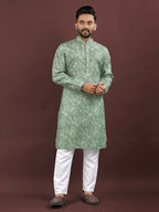 Anaita Light Green Digital Print Kurta | Grocsy