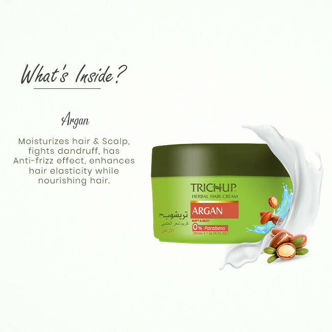 Vasu Healthcare Trichup Argan Herbal Hair Cream - Limited Time Offer | Grocsy