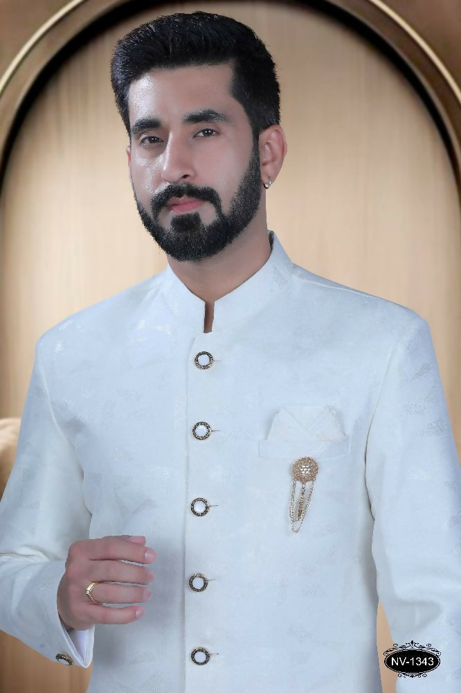 Joban Fashion Men's White TR Kurta with Pyjama | Grocsy