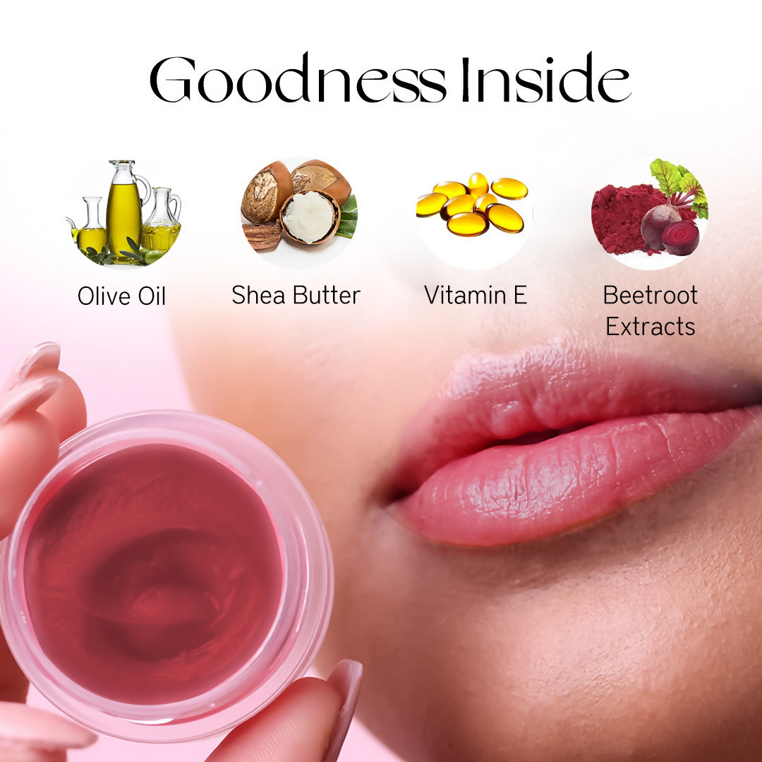 Nourish Mantra Beetroot Blast Lip Balm With SPF & Olive Oil For Soft & Moisturized Lips | Grocsy