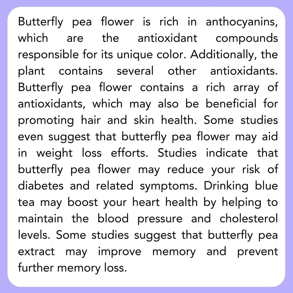Satvi Wellness Shankhupushpi Flower Tea | Blue Butterfly Pea Tea | Blue Tea Mix | Herbal Tea | Grocsy
