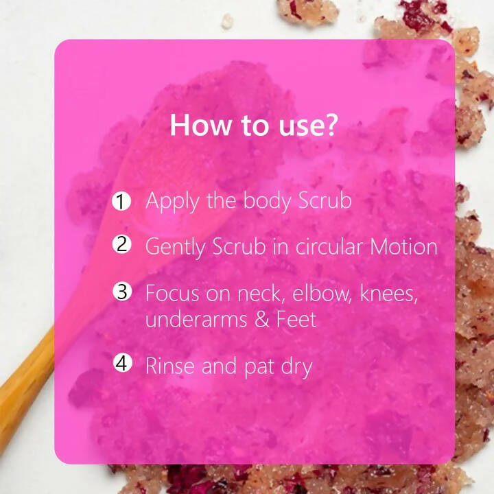 Samisha Rose Body Scrub With Shea Butter | Grocsy