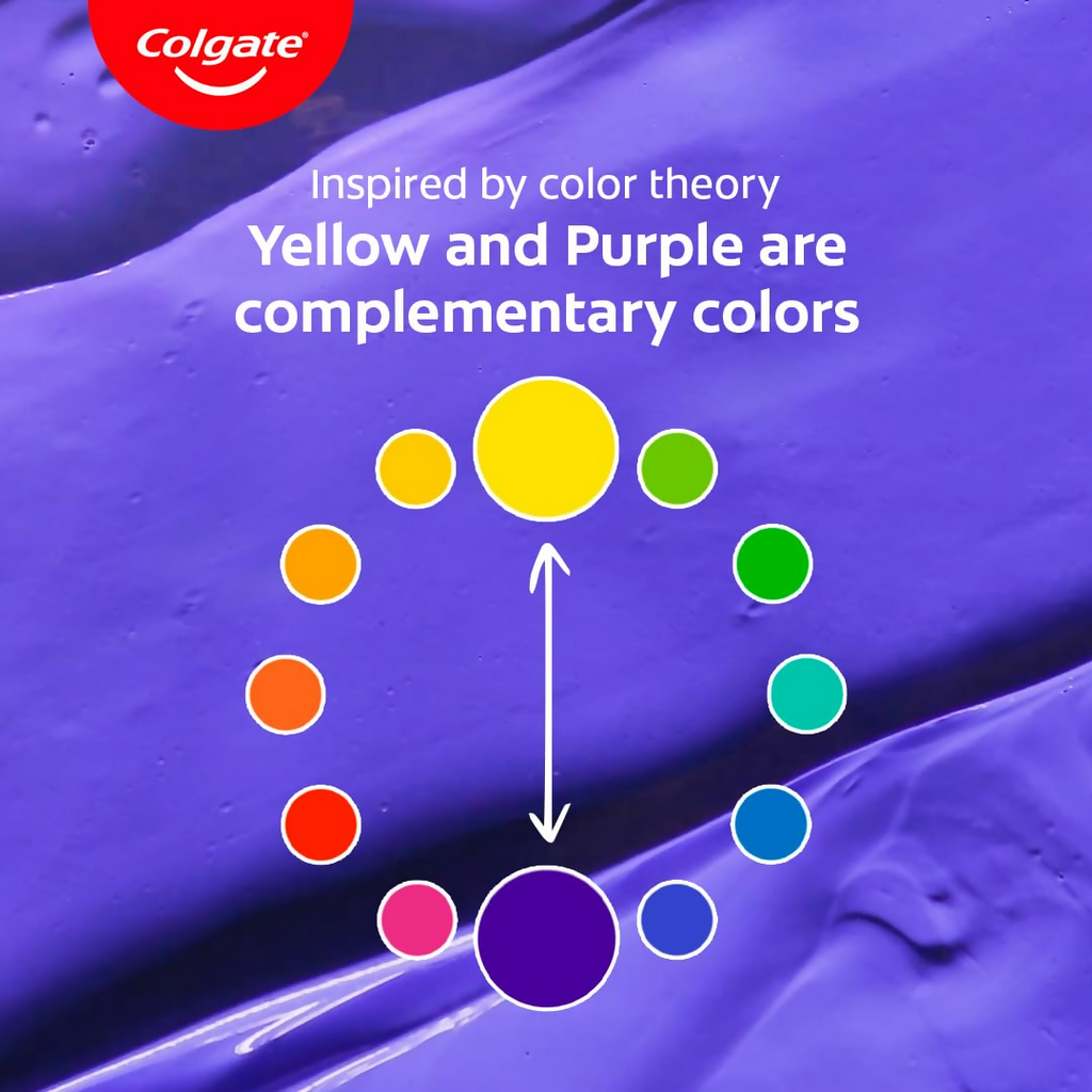 Colgate Visible White Purple Toothpaste For Teeth Whitening Helps Remove Surface Stains, Whitens Yellow | Grocsy