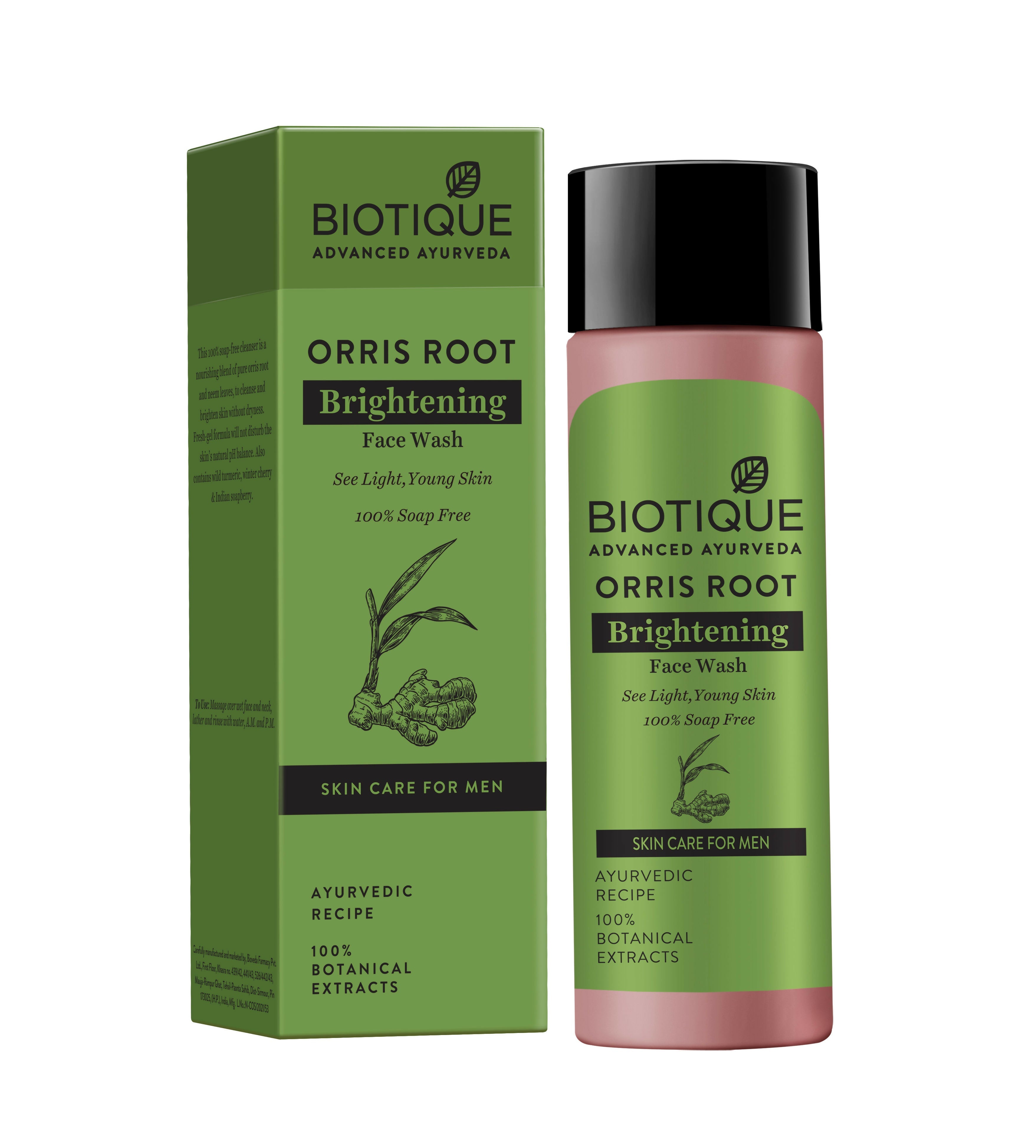 Biotique Bio Orris Root Brightening Face Wash For Men | Grocsy