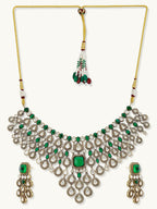 Nuyug Ethereal Kundan Necklace Set | Grocsy