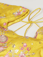 House of Panchhi Rose Pure Georgette Sequinse Work Lehenga & Blouse with Dupatta | Grocsy