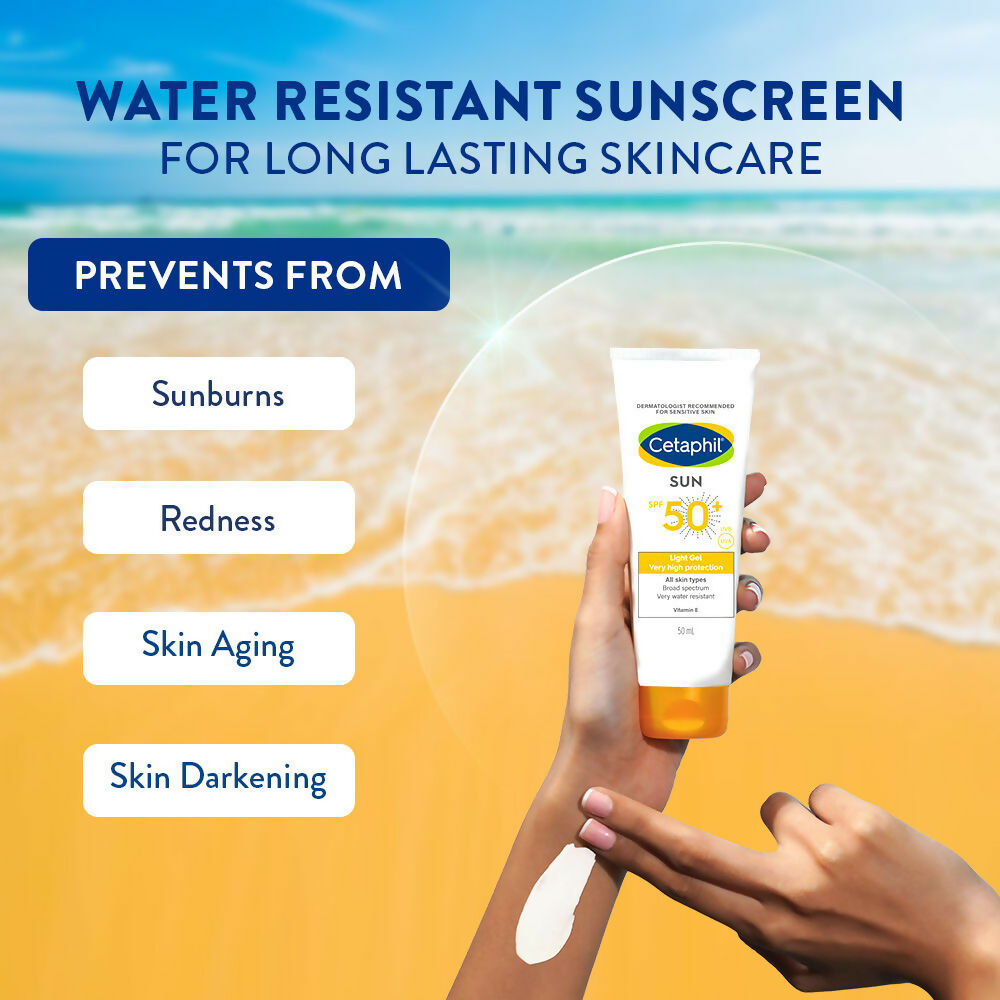 Cetaphil Sun SPF 50 Light Gel Mineral Base For Normal, Dry & Oily Skin | Grocsy