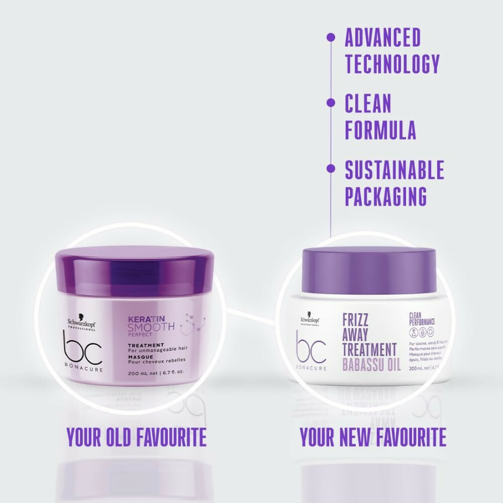 Schwarzkopf Professional Bonacure Frizz Away Treatment with Babassu Oil Hair mask | Grocsy