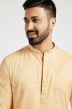 Ethnic India Yellow Men's Kurta | Grocsy