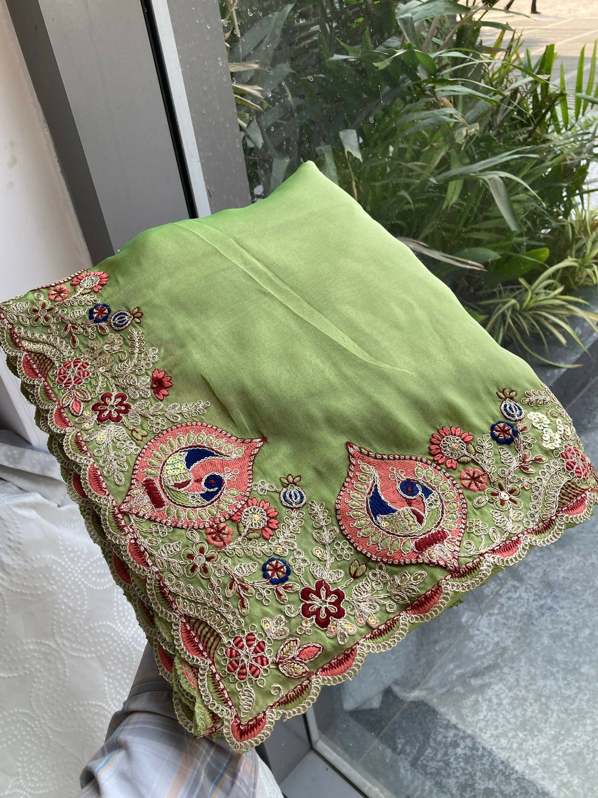 Teeya Creation New Trendy Party Wear Soft Silk Saree-Light_Green | Grocsy