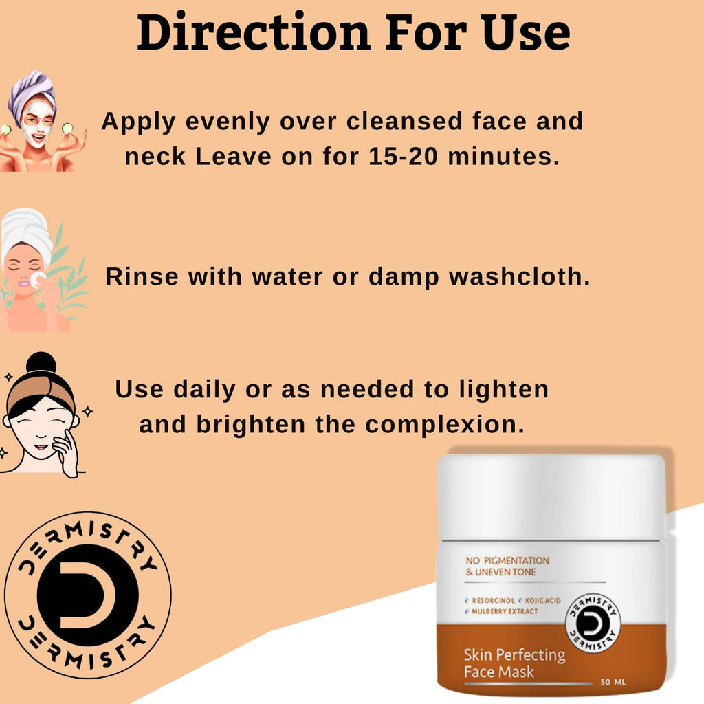 Dermistry Skin Perfecting Face Mask & Skin Perfecting Face Serum | Grocsy