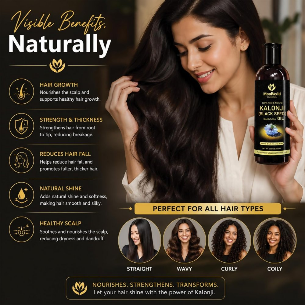 Moolveda Premium Cold Pressed Kalonji Oil - Black | Grocsy