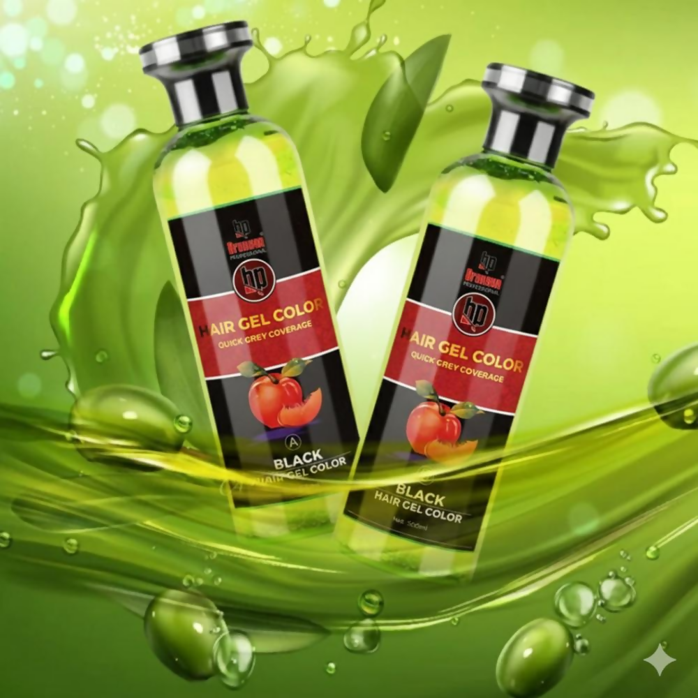 Bronson Professional Fruit Vinegar Gel Hair Colur Dye Natural Black | Grocsy