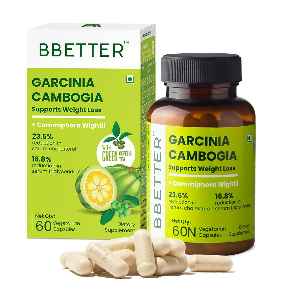 BBETTER Garcinia Capsules With Green Coffee Green Tea Extract | Grocsy