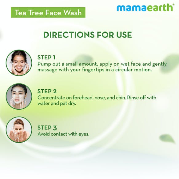 Mamaearth Tea Tree Face Wash for Acne & Pimples | Grocsy