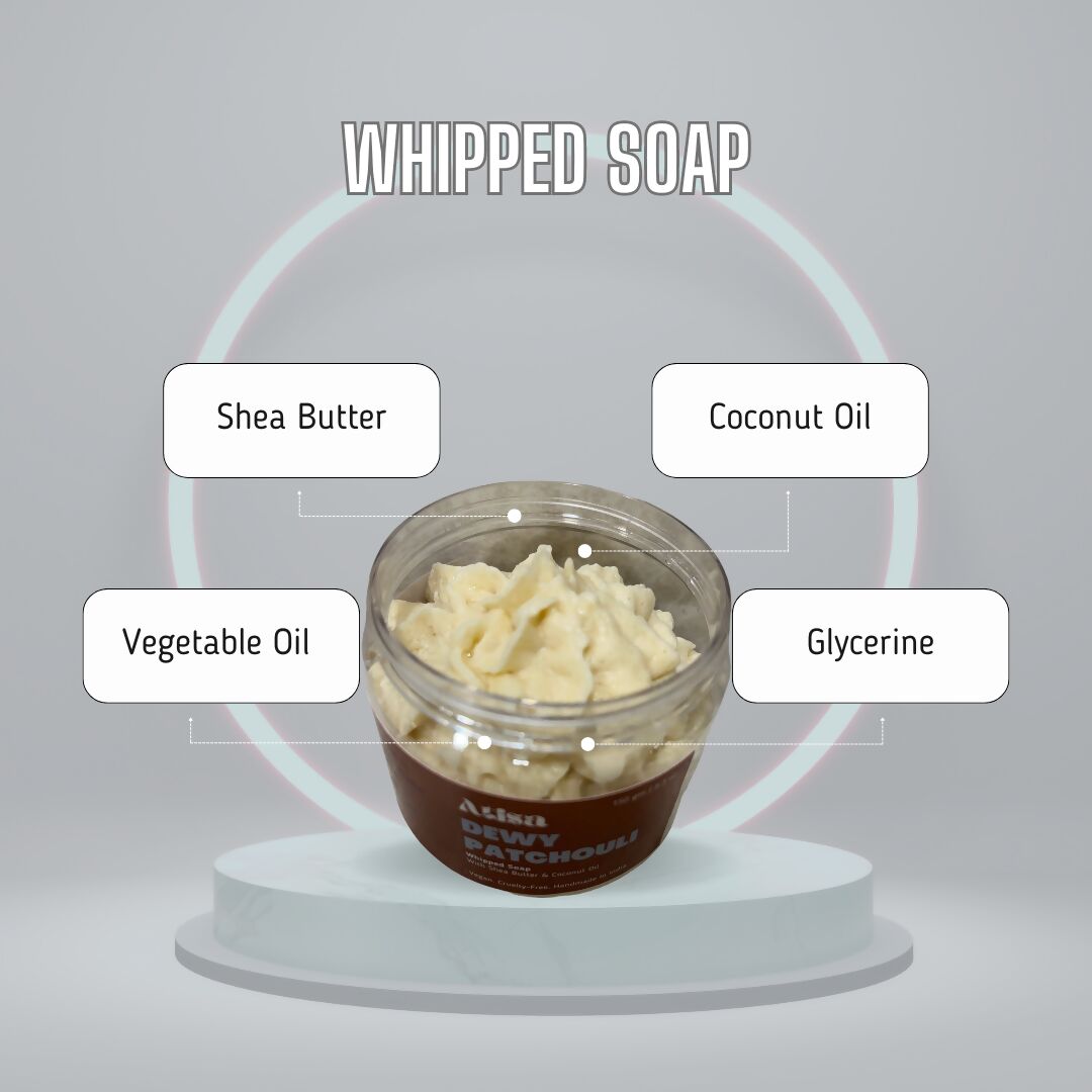 Atisa Dewy Patchouli Whipped Soap | Grocsy