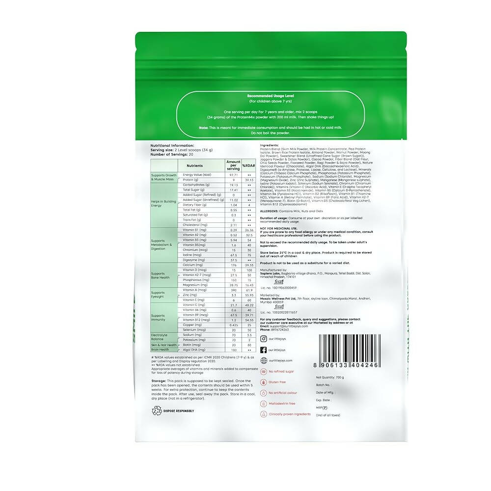 Little Joys Nutrimix Nutrition Powder for Kids (7-12 Yr) | Grocsy