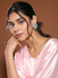 Kundan and Beaded Onyx Earrings in Blue- Ruby Raang | Grocsy