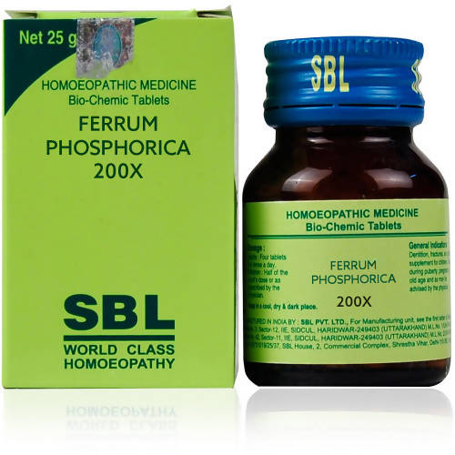 SBL Homeopathy Ferrum Phosphorica Biochemic Tablets | Grocsy
