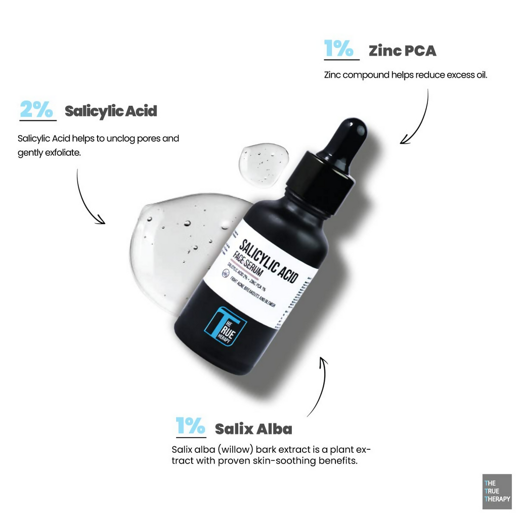 The True Therapy 2.0% Salicylic Acid with Zinc PCA Face Serum | Grocsy
