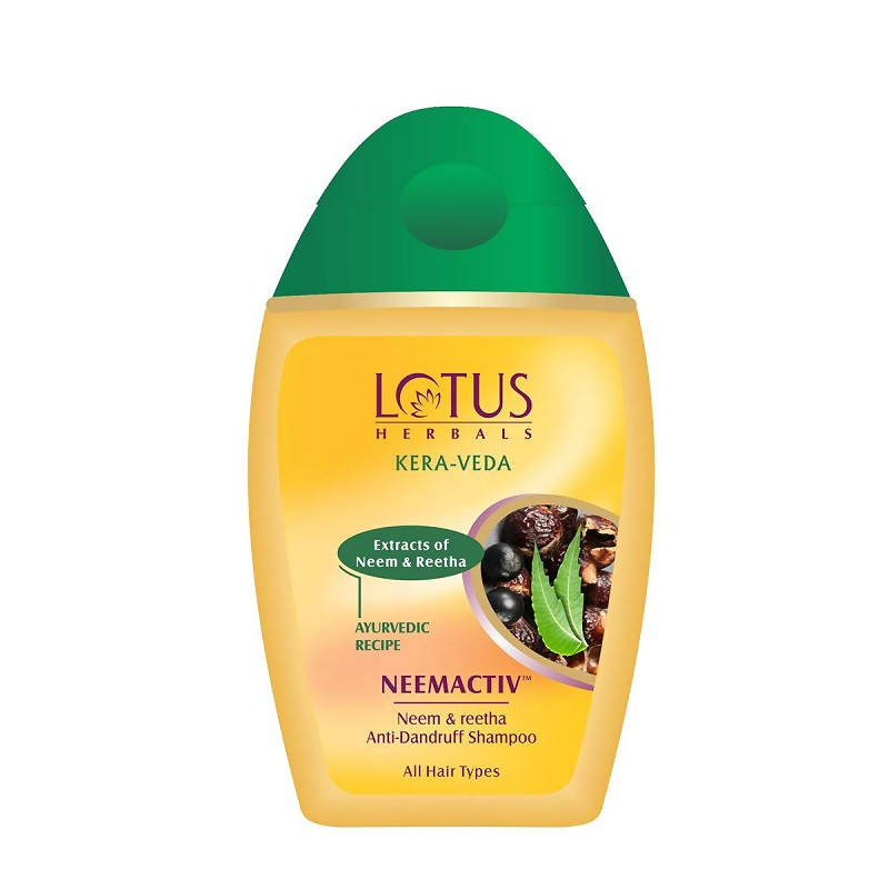 Lotus Herbals Kera-Veda Neemactiv Neem And Reetha Anti Dandruff Shampoo | Grocsy