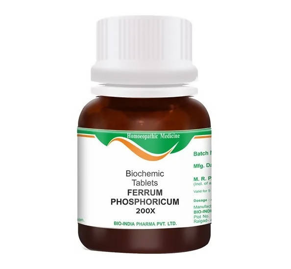 Bio India Homeopathy Ferrum Phosphoricum Biochemic Tablets | Grocsy