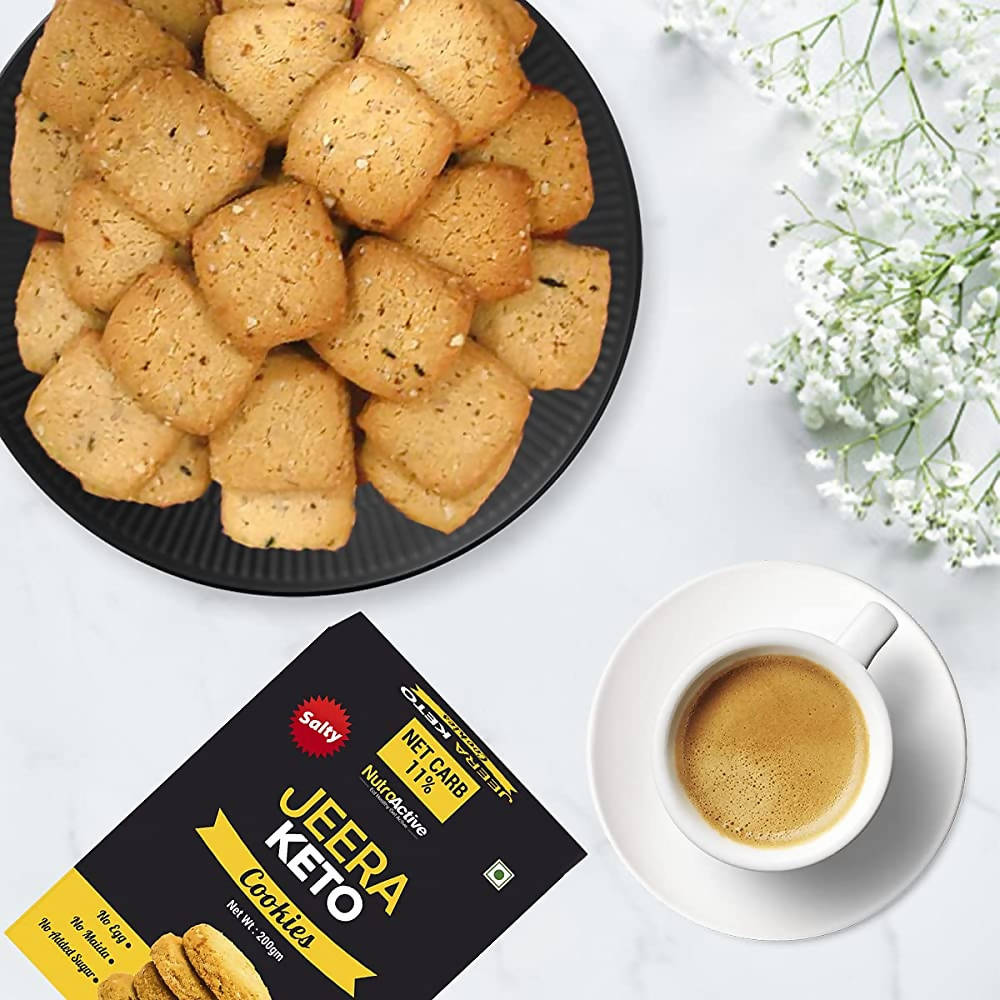 NutroActive Keto Jeera Cookies Salted | Grocsy