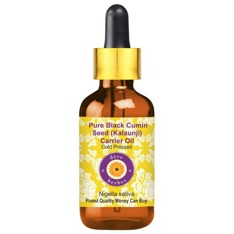 Deve Herbes Pure Black Cumin Seed (Kalaunji) Carrier Oil | Grocsy