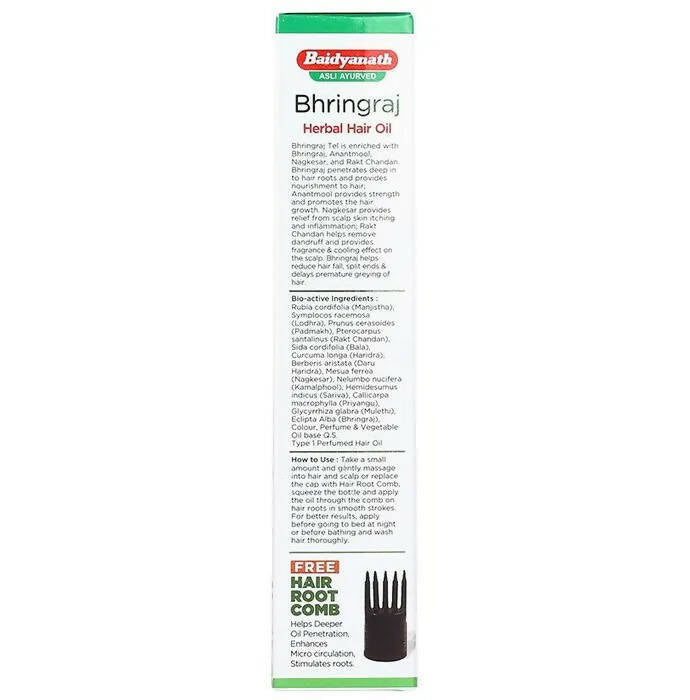 Baidyanath Jhansi Bhringraj Herbal Hair Oil | Grocsy