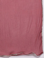 Sztori Plus Size Floral Printed Sequinned Pure Cotton A Line Kurta & Trousers With Dupatta | Grocsy