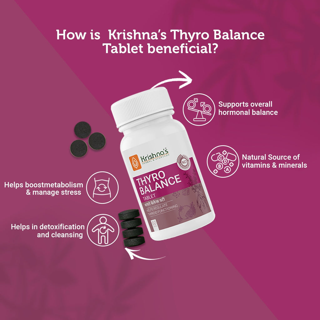 Krishna'S Herbal & Ayurveda Thyro Balance Tablets | Grocsy
