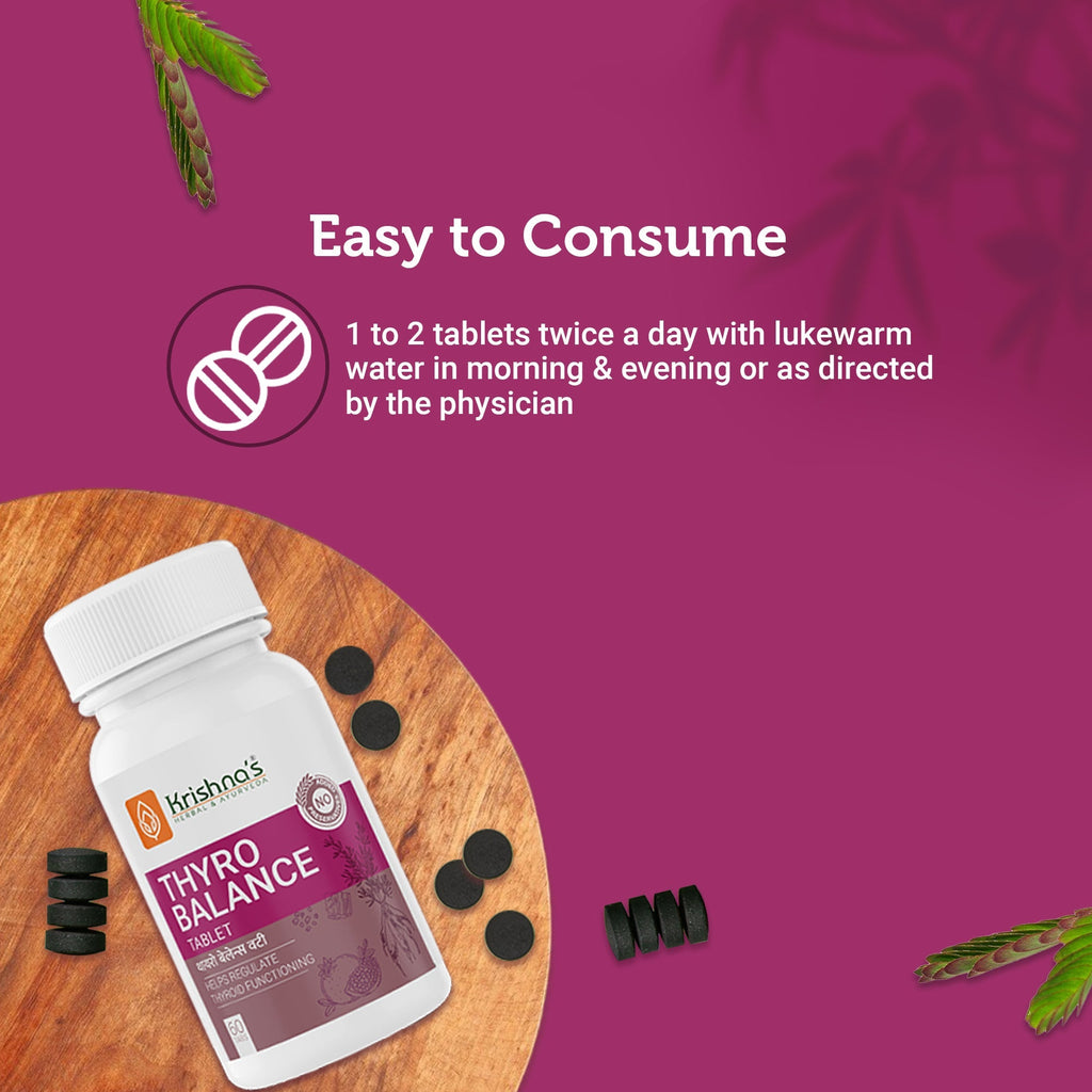 Krishna'S Herbal & Ayurveda Thyro Balance Tablets | Grocsy