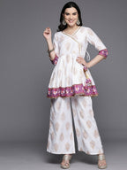 Ahalyaa Women's Traditional Wear Co-ods - White | Grocsy