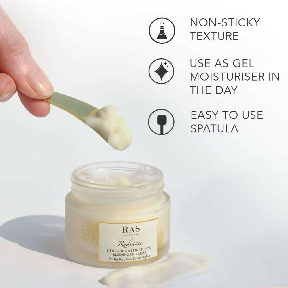 Ras Luxury Oils Radiance Hydrating & Brightening Sleeping Gel Face Mask | Grocsy