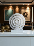 Sun Mun Decors White & Golden Shell Shaped Vase | Grocsy
