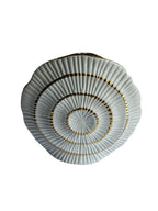 Sun Mun Decors White & Golden Shell Shaped Vase | Grocsy