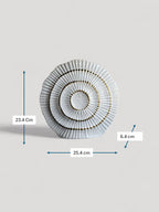 Sun Mun Decors White & Golden Shell Shaped Vase | Grocsy