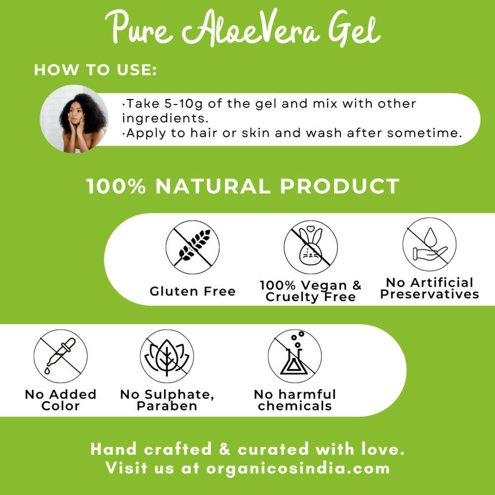 Organicos Aloevera Face Gel | Grocsy