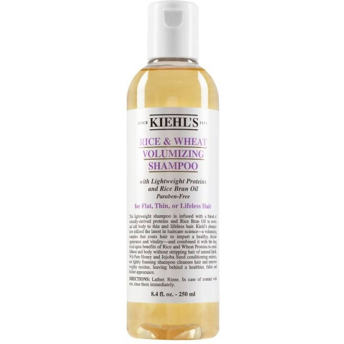 Kiehl's Rice And Wheat Volumizing Shampoo With Lightweight Proteins And Rice Bran Oil | Grocsy