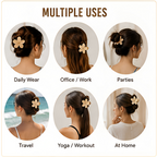 Bronson Professional Hair Claw Clips Medium Matte Flower Hair Clutcher | Grocsy
