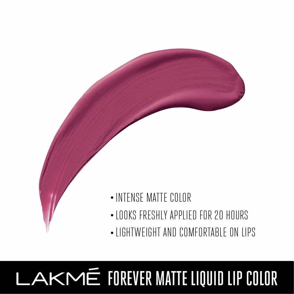 Lakme Forever Matte Liquid Lip Colour - Fuschia Chic | Grocsy