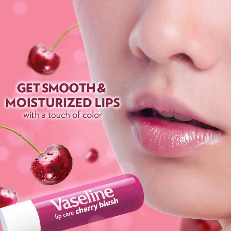 Vaseline Lip Care Lip Balm Stick - Cherry Blush | Grocsy