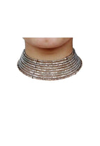 Mominos Fashion Joharkamal Oxidised Beaded work Hasli Design Choker For Women & Girls | Grocsy