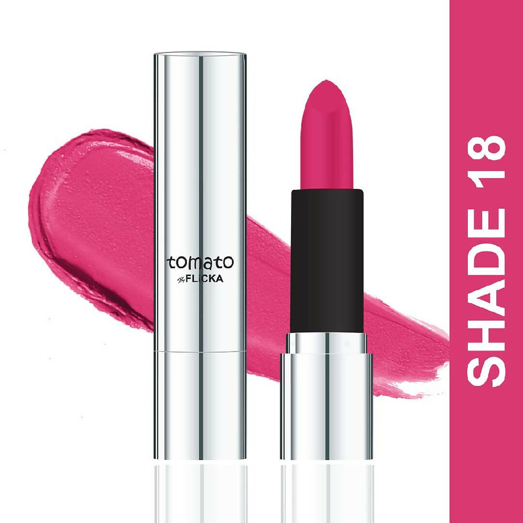 Flicka Tomato Purple Matte Finish Lipstick Shade 18 | Grocsy