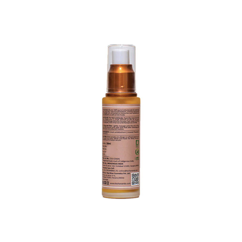 Keshananda Solarized Herbal Blend - Flax Seed Oil Cold Pressed | Grocsy