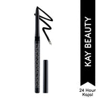 Kay Beauty Waterproof 24 Hour Kajal - Spade Black | Grocsy