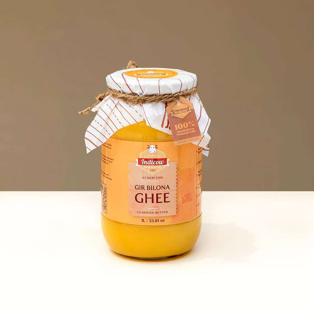 Indicow Foods Pure Authentic A2 Gir Cow Ghee | Grocsy