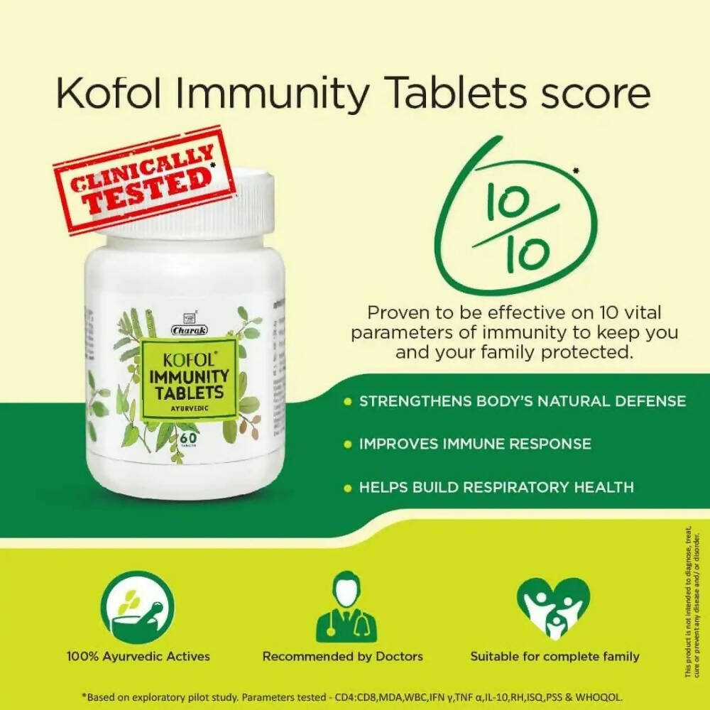 Charak Kofol Immunity Tablets | Grocsy