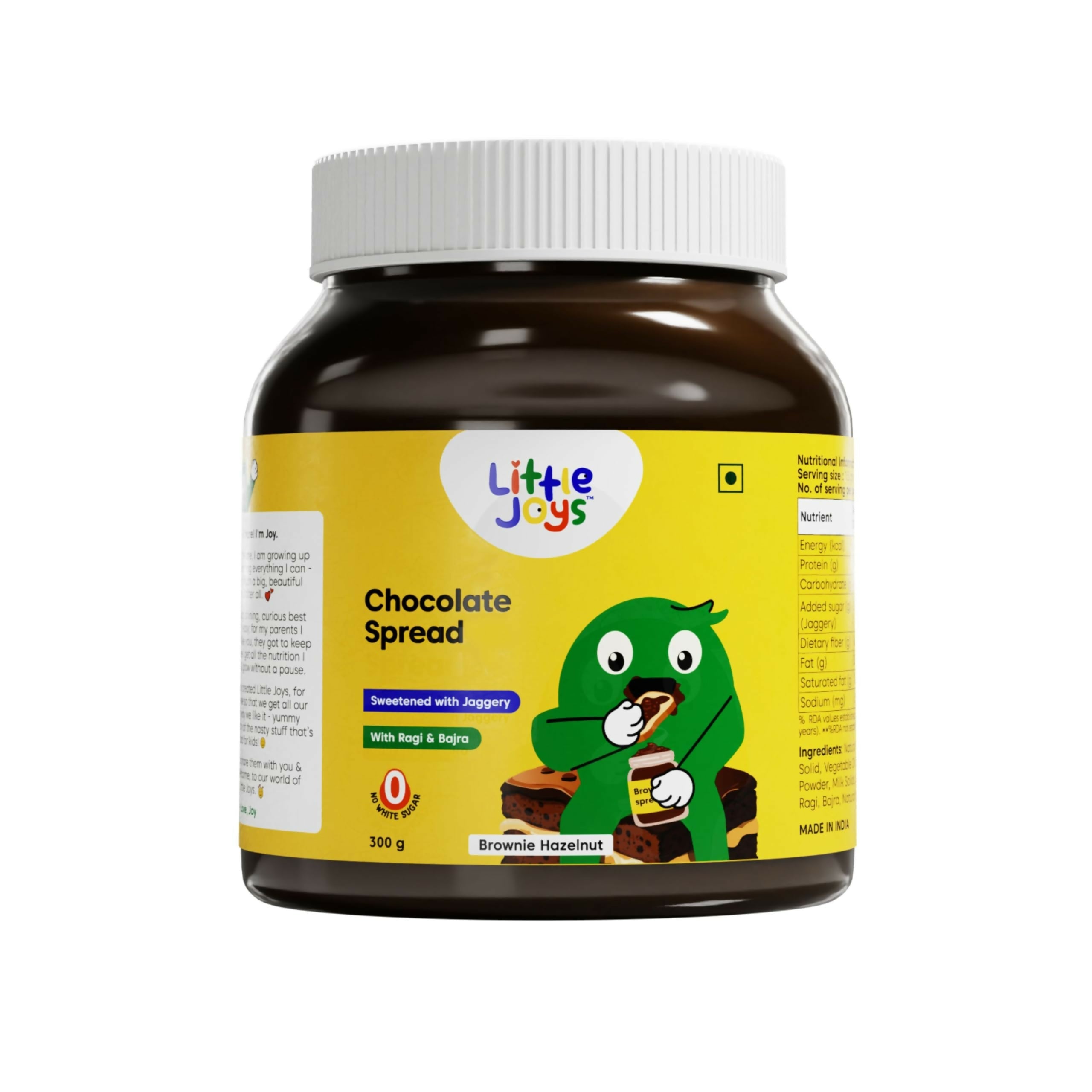 Little Joys Chocolate Spread for Kids With Hazelnut, Cocoa, Ragi & Bajra | Grocsy